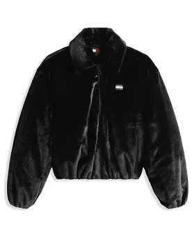 Blouson effetto pelliccia nero XS - Tommy Jeans - FashionsVida