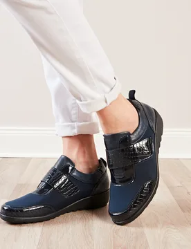 Pagen Komfortschuh "Doris" blau - 3Pagen - FashionsVida