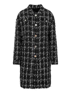 Cappotto bouclÃ© a quadri