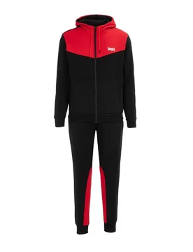 Mens Tracksuit In Black/red - Size X-Large - Lonsdale - FashionsVida