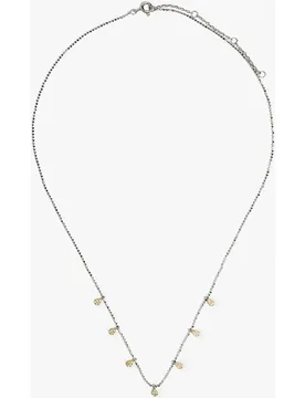 Collar de plata de ley con circonitas decorativas - Parfois - FashionsVida