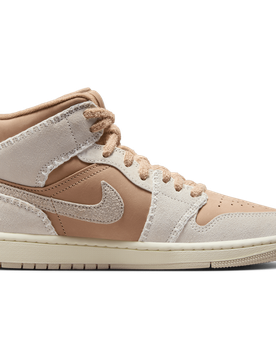 Aj1 Mid Damen Sneaker - Braun - Größe 40 - Netz/Synthetik Brown 40