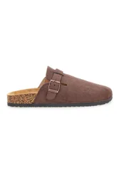 Pantofole sabot marroni con fibbia 1310 42