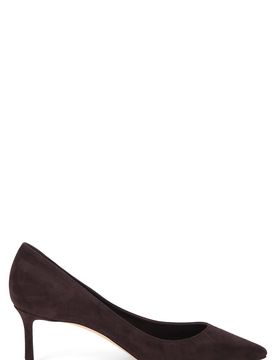 Décolleté Pumps with Thin Heel