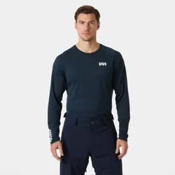 Men's Lifa Active Crew Warm Base Layer Navy XL - Navy Blue - Male
