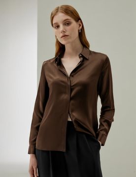 Chemise Soie Charmeuse Brillante XLP