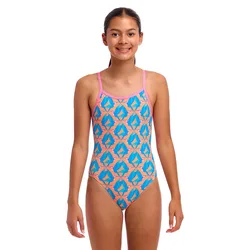 Single Strap One Piece Swimsuit In A Flap 12 Years Girls