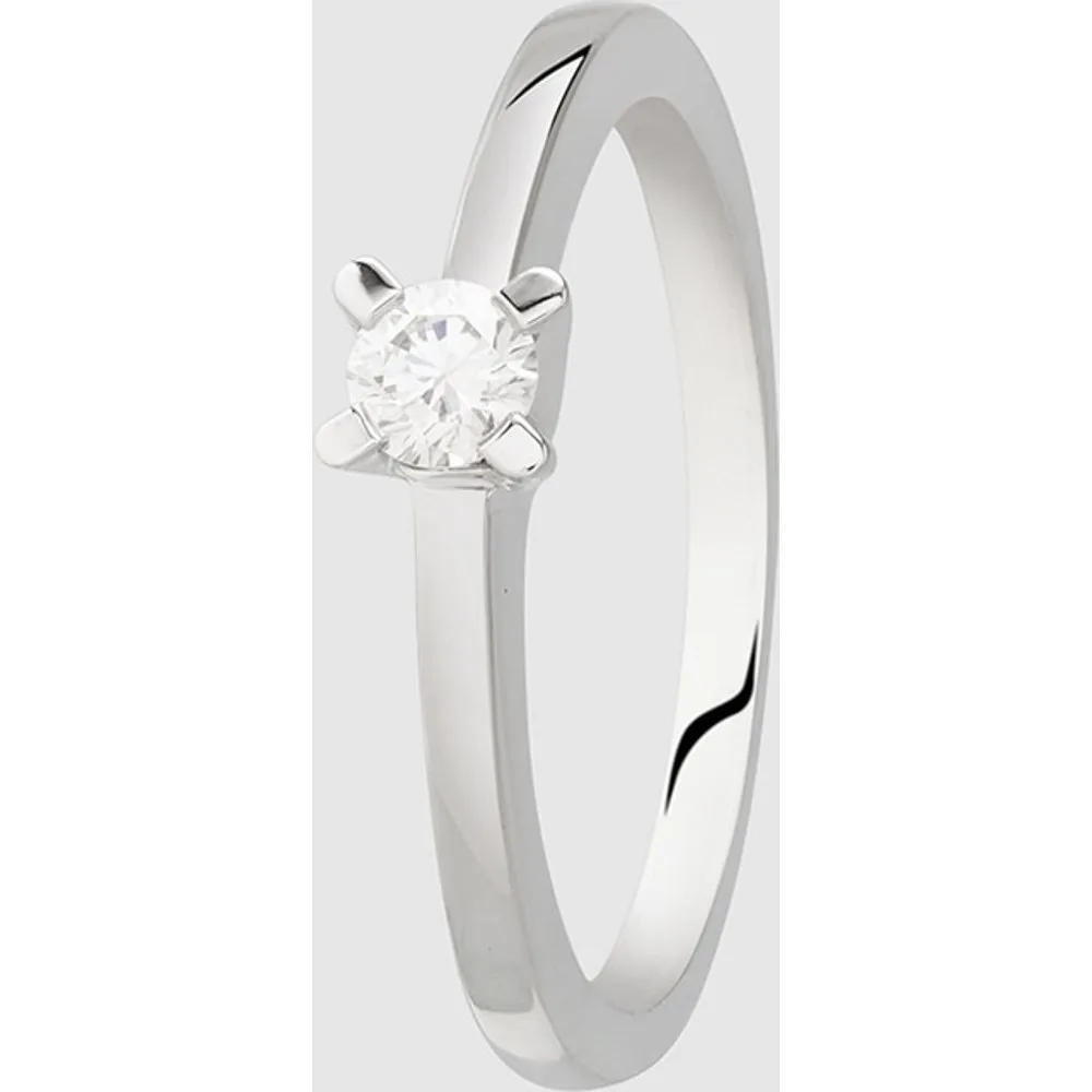 Anillo solitario Black & White de oro con diamante - El Corte Inglés - FashionsVida