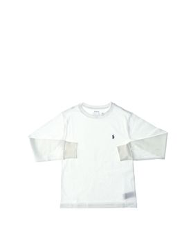 T-shirt maniche lunghe POLO BOYS BIANCO XL
