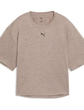 Cloudspun Relaxed Damen T-Shirt, braun XS - Puma - FashionsVida