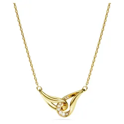 Pendente Classica, Taglio Round, Concatenato, Bianco, Argento Sterling, finitura oro 18K OS