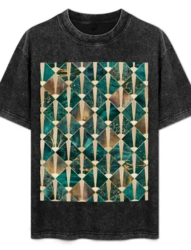 Art Deco Tiles - Ocean T-Shirt Active Wear Sports T-Shirt for Men - Aliexpress - FashionsVida