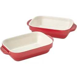 Set de 2 fuentes de horno de cerámica