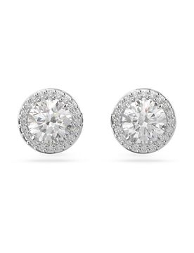 Swarovski Pendientes 'Una' plata