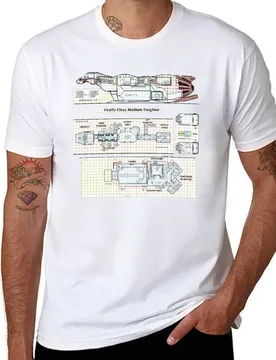 Serenity Firefly floorplan schematics T-Shirt man t shirt graphic cotton t shirts high quality T-Shirt - Aliexpress - FashionsVida