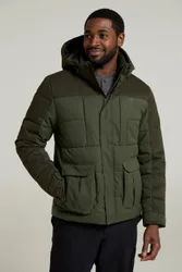 Shock Mens Padded Jacket - Green - Green - Size: S