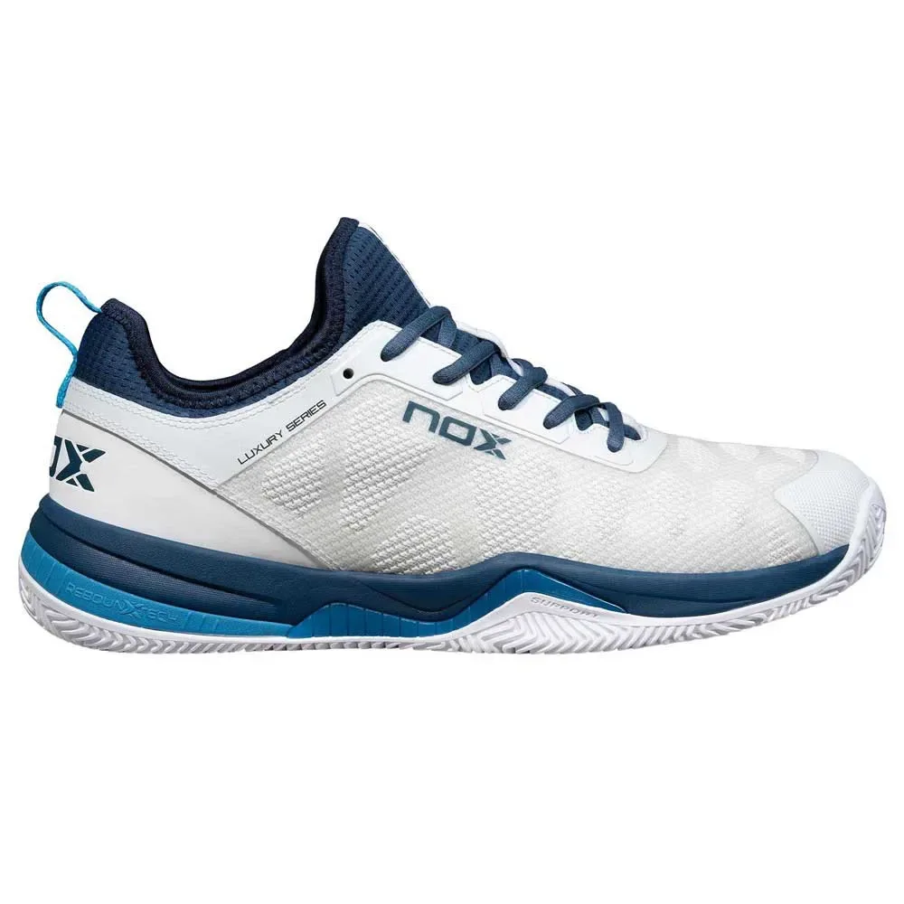Nerbo Padel Shoes White / Swedish Blue UK 7 - Nox - FashionsVida