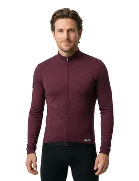 Maglia A Maniche Lunghe Impetus Burgundy