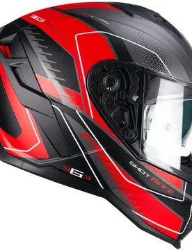 Casco Moto Integrale 363G SHOT RACE Antracite Rosso opac taglia XS - Cgm - FashionsVida