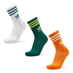 Solid Crew 3 Pack Unisex Socks - Red - Size - Red - Size: 4.5-5.5