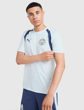 Mens Manchester City FC Training Shirt - Blu, blu blu Uomo taglia M - Puma - FashionsVida