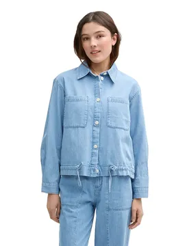 Giacca Di Jeans Summer Used Bleached Blue Denim S