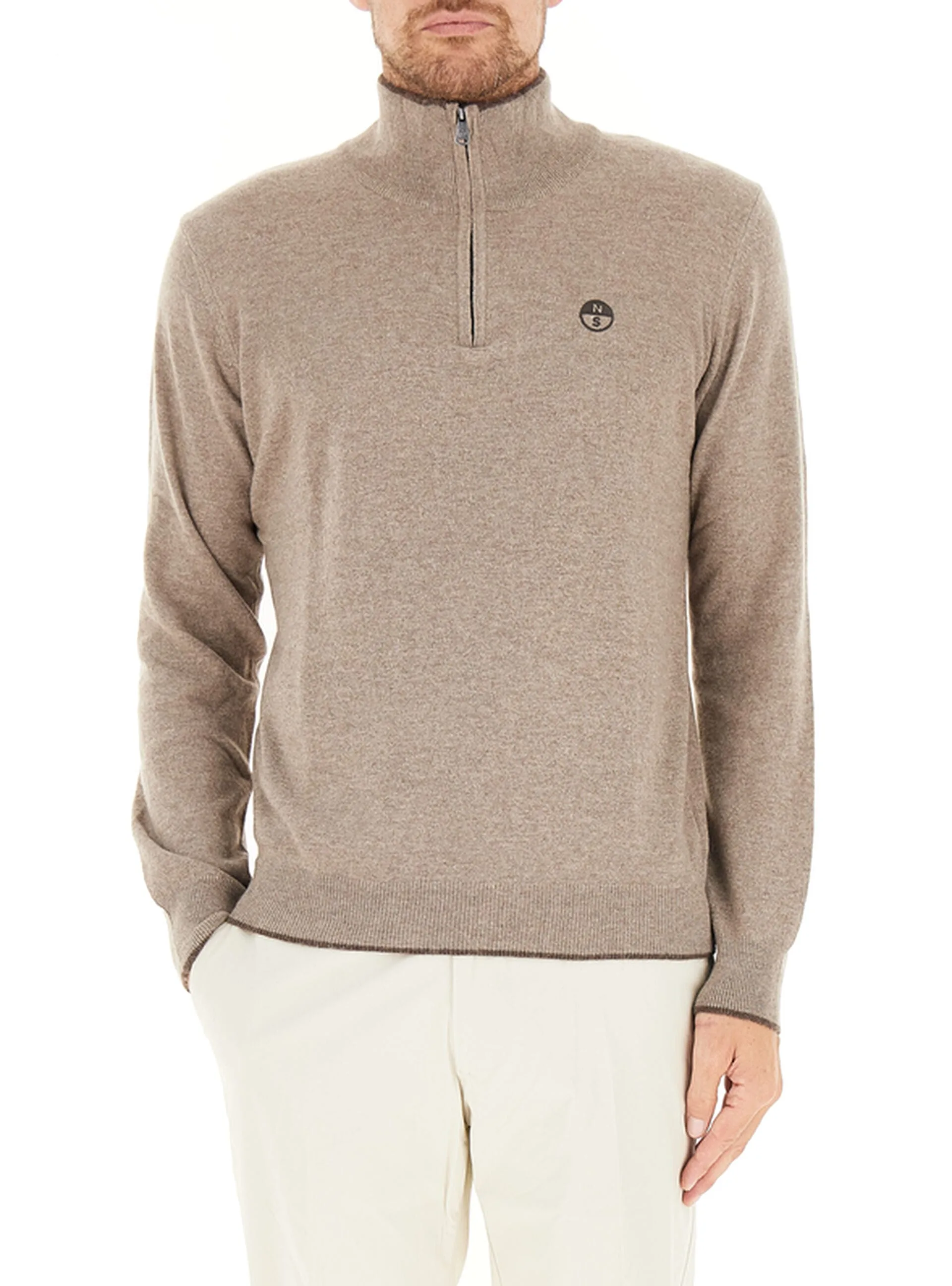 Maglione mezza zip BEIGE XXL - North Sails - FashionsVida