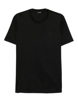T-shirt in cotone logo-stampa