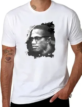 Malcom X portrait T-Shirt cotton tshirt 100% t shirt man luxury T-Shirt - Aliexpress - FashionsVida