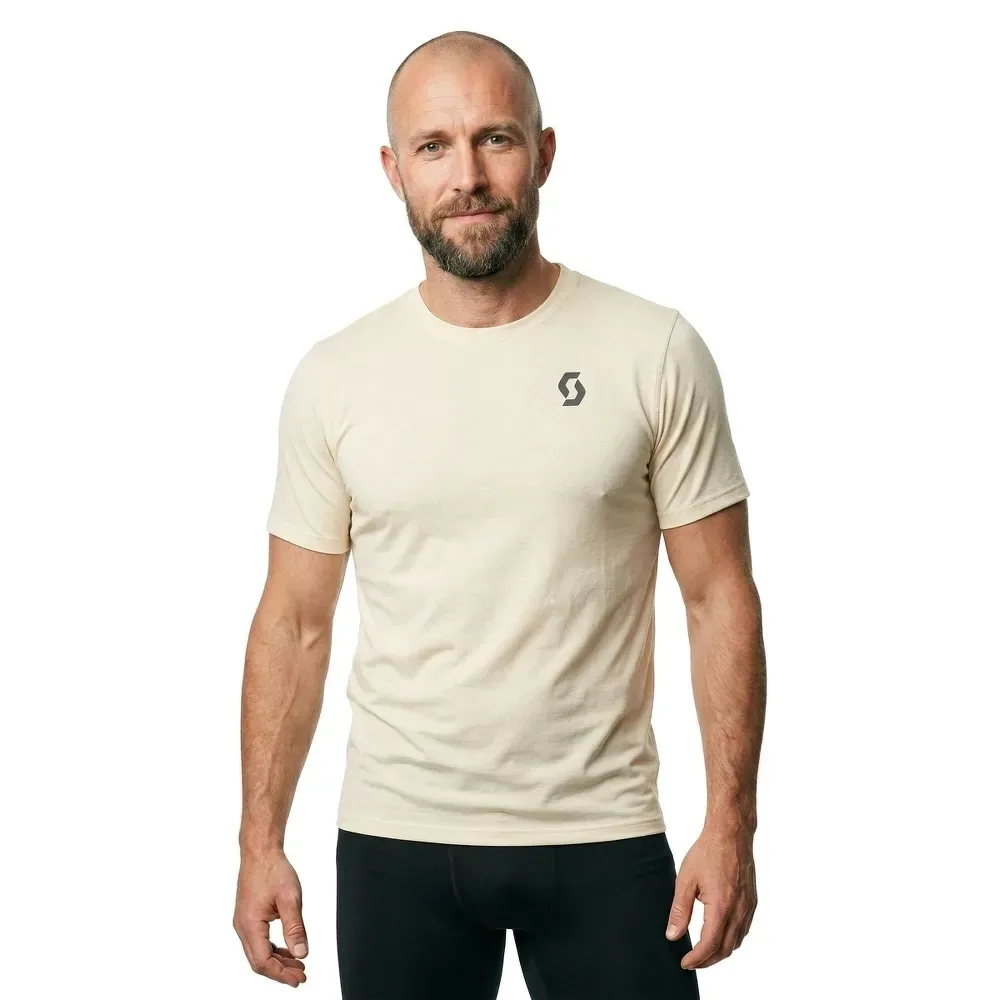 Endurance Lt Short Sleeve T-shirt Cotton White 2XL Men - Scott - FashionsVida