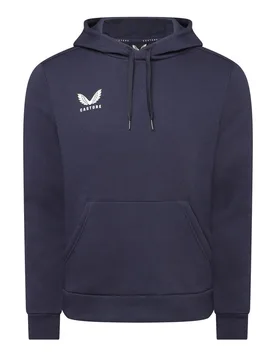 Womens Back Hoody In Peacoat - Blue - Size 10 Uk - Castore - FashionsVida