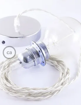 Cables Lampe Suspendue Pendel Pour Abat-jour Tm00 50 Cm Ivory / Chrome Plated One Size - Creative - FashionsVida