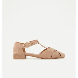 Zapato plano, cangrejera ante