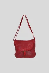 Women's Tablet Friendly Medium Vintage Leather Bag in Red - Red - Size: One Size