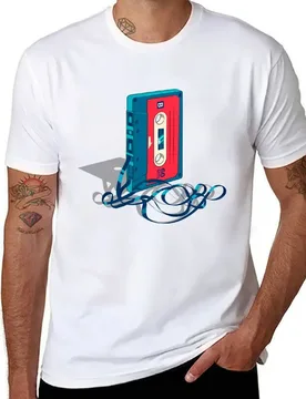 Cassette. Tape. Old. Unraveled. Classic T-Shirt anime t shirts oversize t shirts for man graphic vintage T-Shirt - Aliexpress - FashionsVida