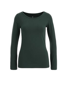 WE Fashion Camiseta verde oscuro