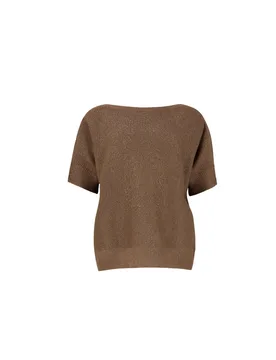 Maglie donna d.exterior - vanise' lux m/m over - marrone - Dexterior - FashionsVida