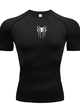 New Men's printed compression shirt Fitness Sport Running Tight Gym T-shirt Sport Exercise Quick Drying Top T-shirt Summer - Aliexpress - FashionsVida