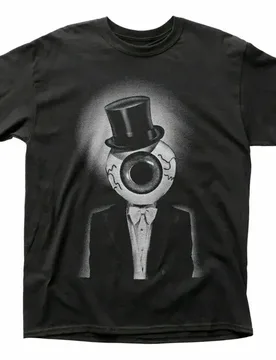 Eyeball Man Tuxedo Top Hat Graphic T-Shirt Men's Short Sleeve Crewneck Tee - Aliexpress - FashionsVida
