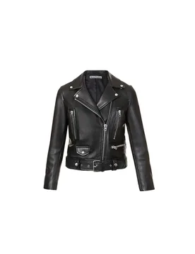 Mock leather biker jacket - Acne - FashionsVida