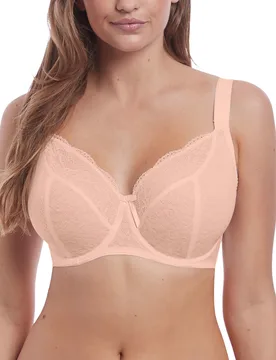 Womens Fancies Balcony Bra - Beige Nylon - Size 36j - Freya - FashionsVida