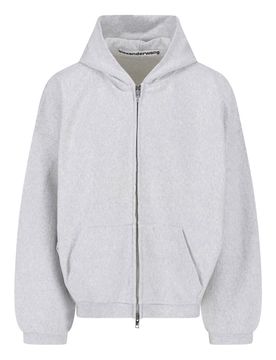 Alexander Wang Felpa zip in cotone