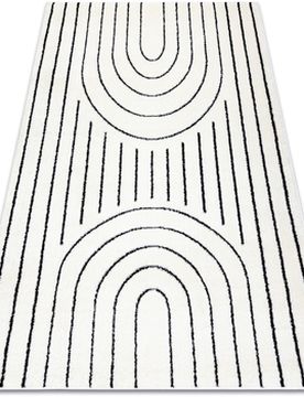 Teppiche Modern Teppich Mode 8494 Geometrisch Creme / 80x150 Cm 80x150 Cm