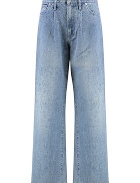Halfboy Logo-patch Wide-leg Jeans