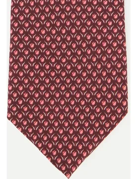 Corbata antimanchas con dibujo tulipanes - Dustin - FashionsVida