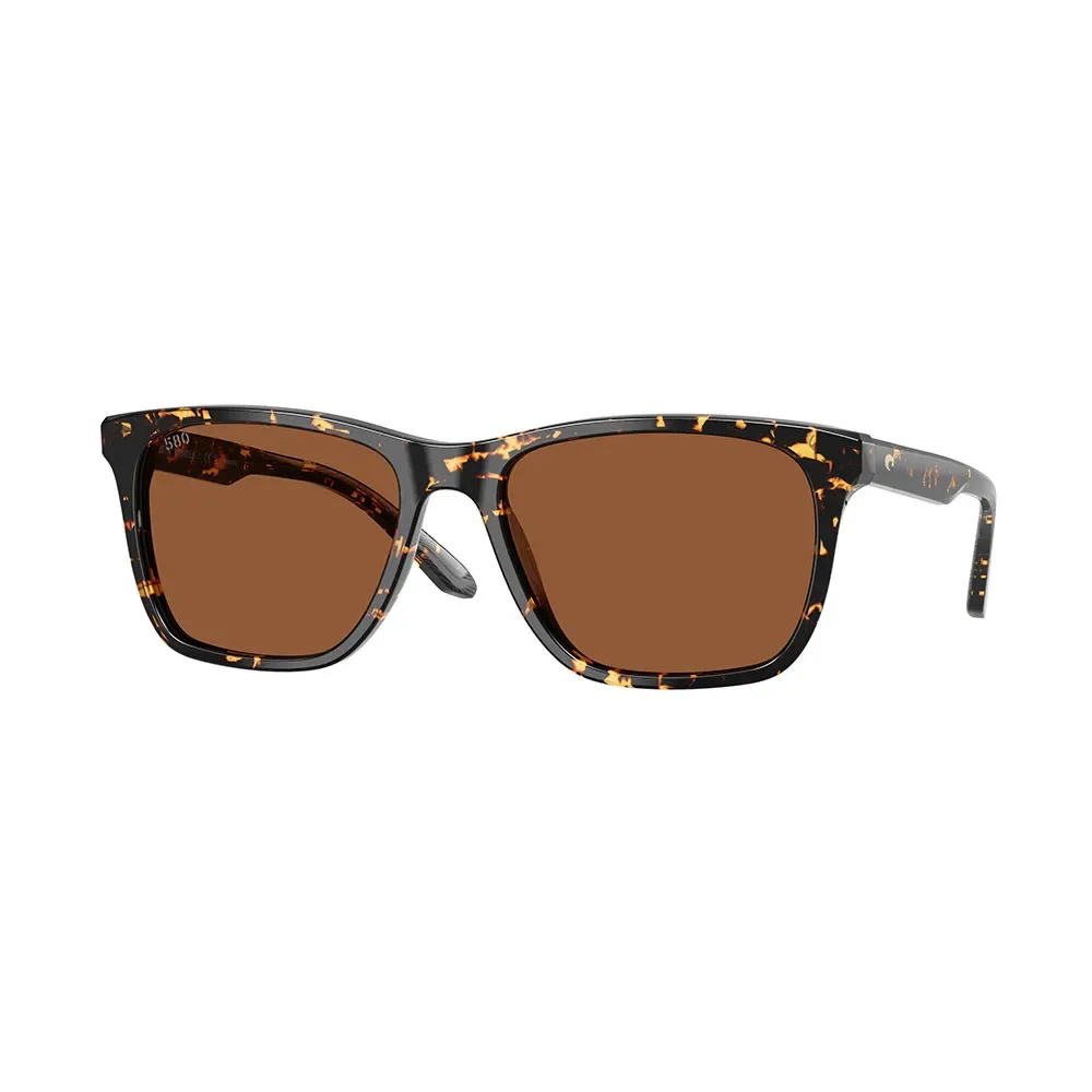 Gravels Mirrored Polarized Sunglasses Tortoise Copper 580G/CAT3 Men - Costa - FashionsVida