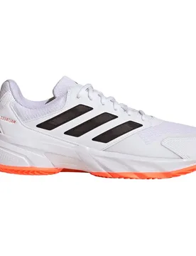 Courtjam Control 3 Clay Shoes Ftwr White / Core Black / Lucid Orange UK 6.5 - Adidas - FashionsVida