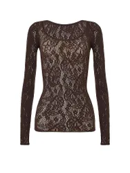 Maglia a maniche lunghe INFINITE ROSE NET marrone M