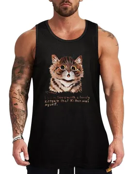 Louis Wain - I fell in love with a lovely kitten, & that kitten was myself Tank Top Classic Fit Undershirt Everyday Wear - Aliexpress - FashionsVida
