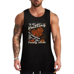 Knitting pointy sticks remember Tank Top Everyday Basic Tank Top Comfort Cotton Undershirt